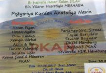 PKAN-E LI HAMBORG Ê ŞEVÊ ÇÊDIKE/ PKAN-E HAMBORG’DA GECE DÜZENLİYOR