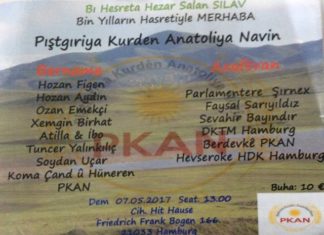 PKAN-E LI HAMBORG Ê ŞEVÊ ÇÊDIKE/ PKAN-E HAMBORG’DA GECE DÜZENLİYOR