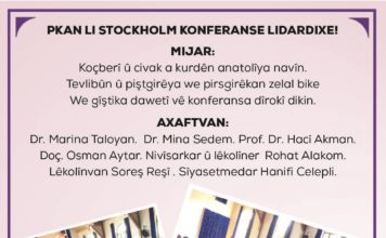 PKAN LI STOCKHOLM’Ê KONFERANSE LIDARDIXE
