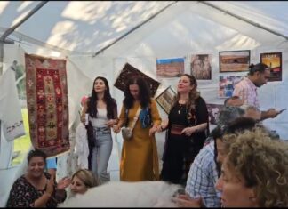 Kurdên Anatoliya Navîn kadınları, PKAN çadırında bir araya geldi.