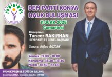 TUNCER BAKIRHAN KONYA’YA GELİYOR!